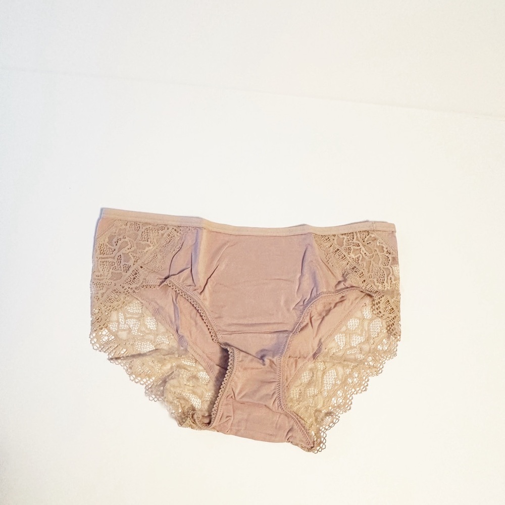 Soma Hipster Panty with Enchanting Lace in Adobe Rose M NWT